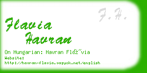 flavia havran business card